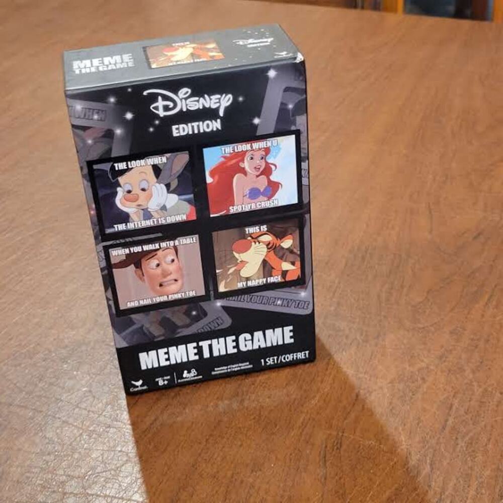 Walt Disney Meme The Game - Disney Edition Family Cards Game